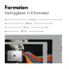 Mond - Golven - Regenboog Muismat XXL klein -sfeer5