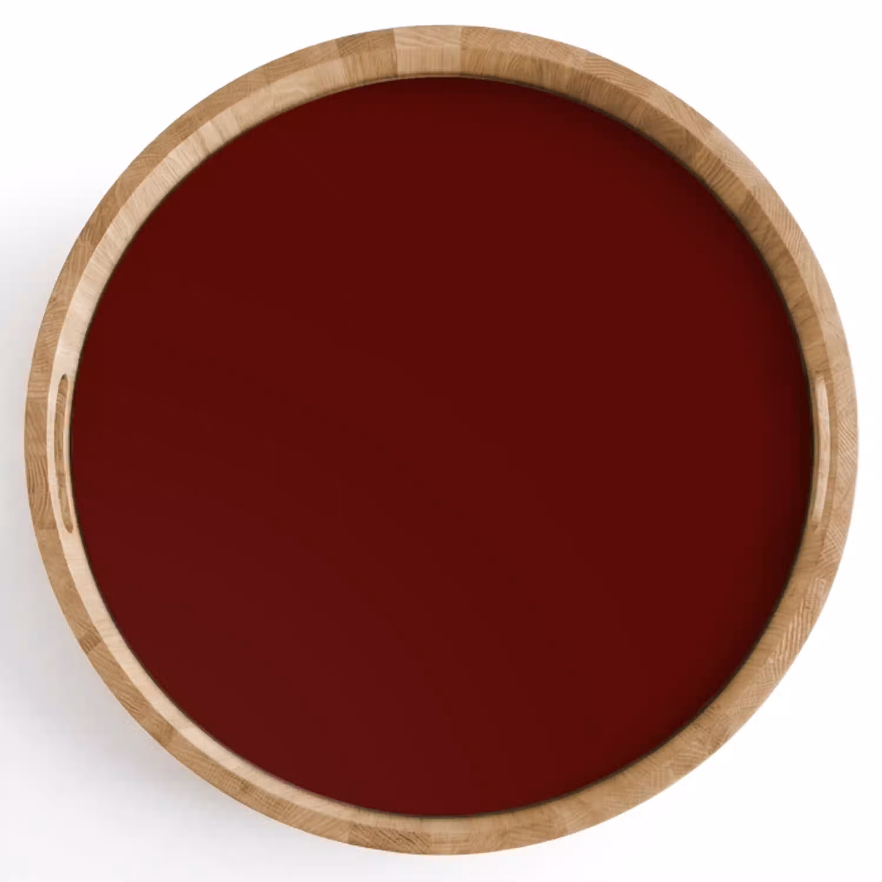 Burnt - Mahogany - Rood Dienblad Rond middel 914 -z3d_shopping