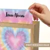 Hartvorm - Tie Dye - Pastelkleuren Light Box met kabel (Kinderlampje) klein -USP_websiteprintNL