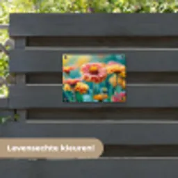 Bloemen in zomerse pracht tuinposter los doek klein -sfeer3