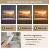 Zonnebloemen - Zonsondergang - Landschap Light Box met kabel (Tafellamp) klein -USP_lichtkleurNL