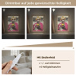 Vrouw - Kat - Bloemen - Kopje - Retro Light Box met kabel (Tafellamp) klein -USP_dimbaarDE