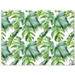 Bohemian - Bladeren - Bloemen - Tropisch tuinposter los doek klein -3d