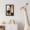 Vlakken - Abstract - Zwart - Strepen fotolijst zwart zonder passe partout klein -usfeer4_kinderkamer