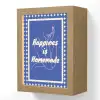 Lijntekening - Vrouw - Quote - Blauw Light Box met kabel (Wandlamp) klein -3d