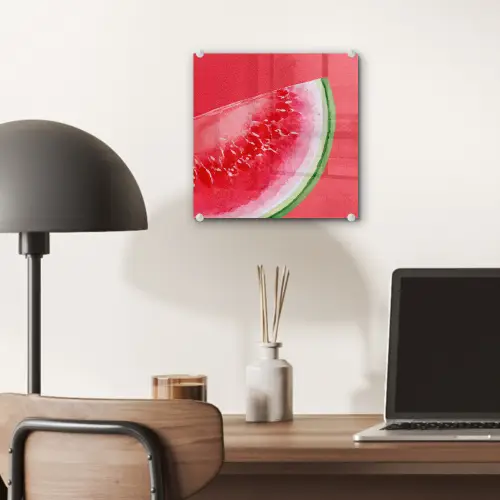Watermeloen - Rood - Zomers plexiglas 5mm klein -sfeer6