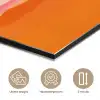 Zon - Abstract - Landschap - Oranje aluminium wit klein -closeup_NL
