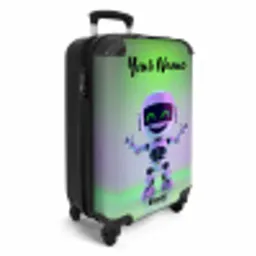 Neon Nicky NBS - Handbagage koffer - Kinderen Unisex middel -productfoto_3d