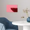 Dream - 3D - Rood - Roze poster papier klein -sfeer3
