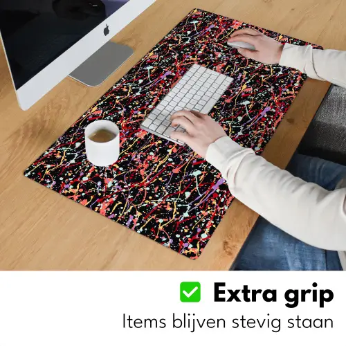 Spat - Abstract - Waterverf - Zacht Muismat XXL klein 681 -sfeer3