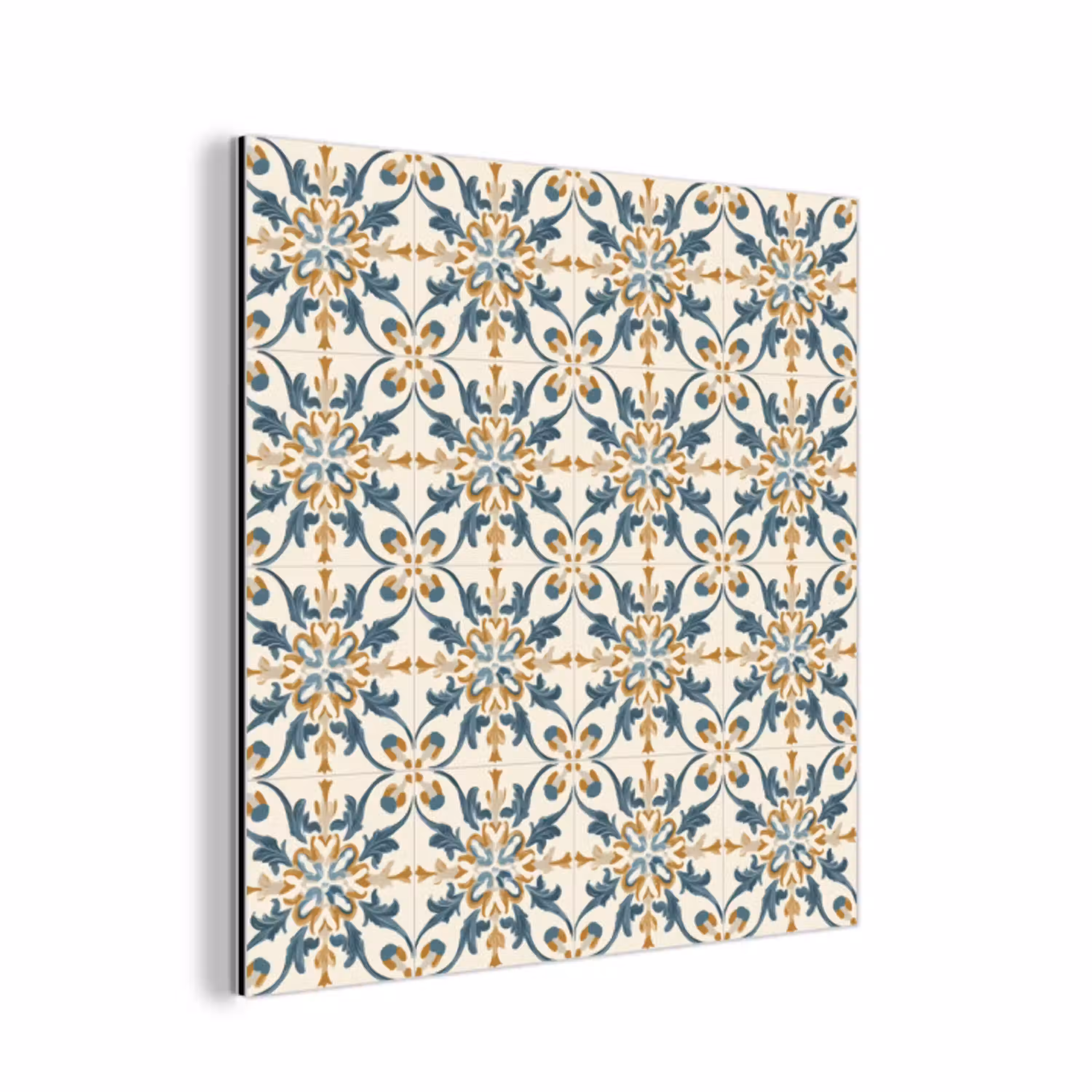 Patroon - Klassiek - Kleurrijk aluminium wit klein 46 -3d