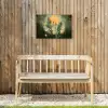Bloemen - Bladeren - Zon - Groen Tuinposter op houten frame 2 cm dik klein -sfeer4