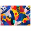 Vormen - Abstract - Stippels - Blauw poster papier klein -3d