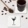Cocktail - Glas - Olijf - Minimalistisch onderzetter kurk middel -sfeer2
