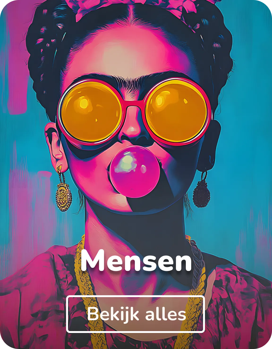 Poster in lijst mensen