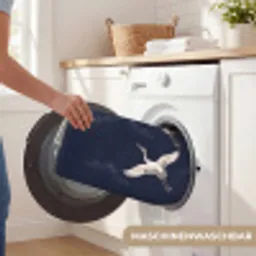 Kraanvogels - Nachthemel - Blauw Badmat klein -USP_WasbaarDE