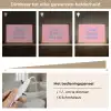 How lucky are we - Klavervier - Roze - Blauw Light Box met kabel (Tafellamp) klein -USP_dimbaarNL
