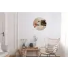 Champagne - Bed - Bubbels Wandcirkel aluminium klein -woonkamer