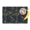 Abstract - Lijnen - Blauw - Goud Placemat vinyl groot 368 -zzzproduct_Kitchenyeah-website
