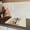 Plankjes - Boeken - Vaasjes - Planten Inductie beschermer vinyl 3mm middel -sfeer3