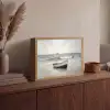 Roeiboot - Zee - Horizon Light Box met batterij (Wandlamp) middel -sfeer2