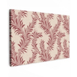 Bladeren - Linnen - Rood canvas 2cm klein 34 -z3d