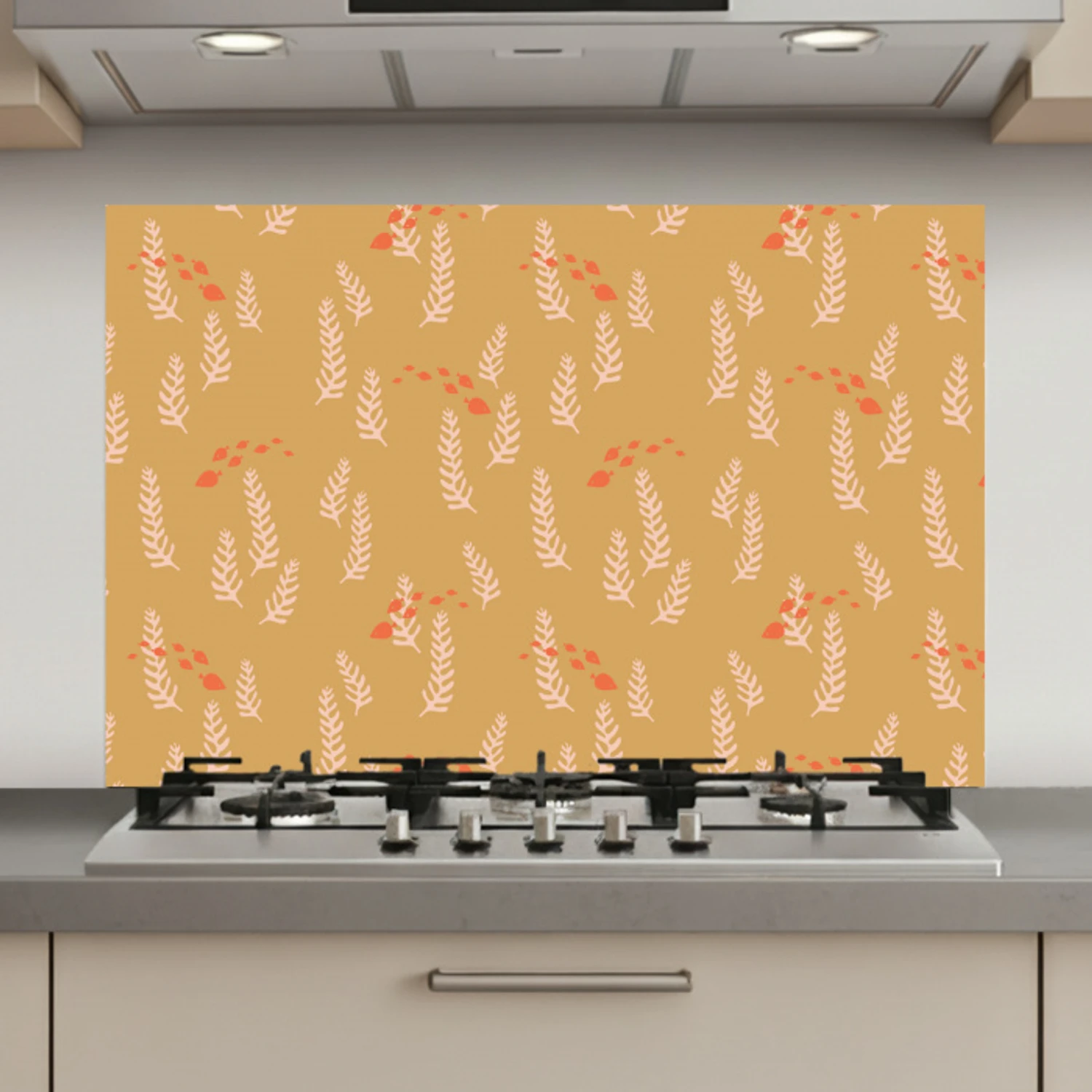 Zee - Dieren - Geel - Algen keuken achterwand spatscherm klein 900 -3d_website