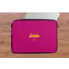 Smile - Stippen - Roze laptophoes neopreen klein -tafel
