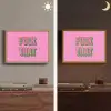 Tekst - Bold - Roze Light Box met batterij (Wandlamp) middel -sfeer3