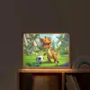 Dino - Voetbal - Groen Light Box met batterij (Wandlamp kind) middel -sfeer1_kind