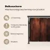 Hout - Planken - Vintage - Donkerbruin Balkonbeschermer Duitsland klein -specs_NL