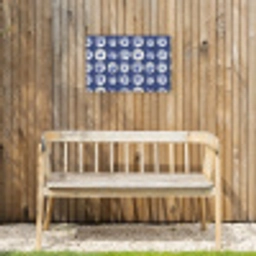 Borden - Floraal - Blauw Tuinposter op houten frame 2 cm dik klein 845 -sfeer4