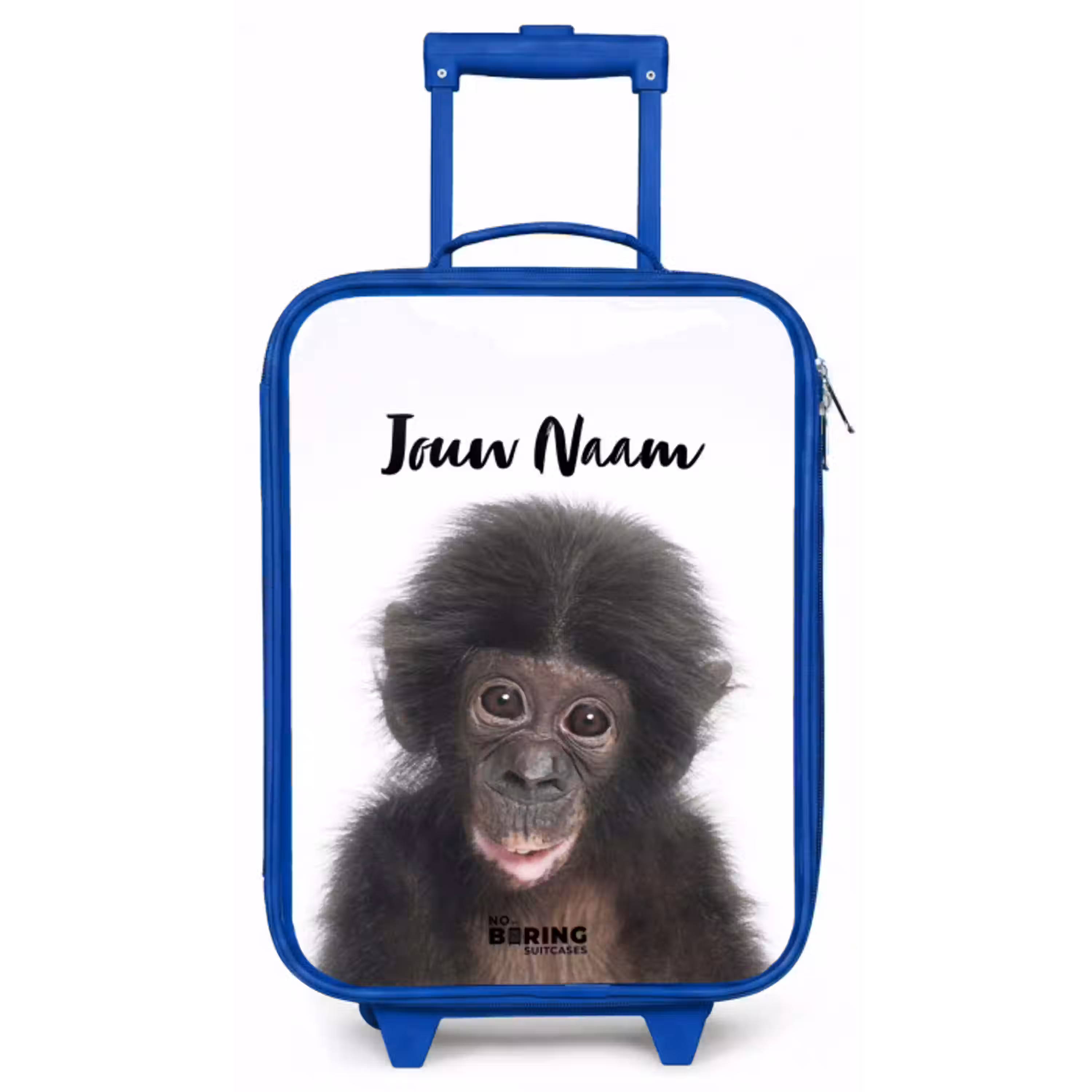 Charlie Chimp Kinderkoffer - Blauw klein -zz3dotto
