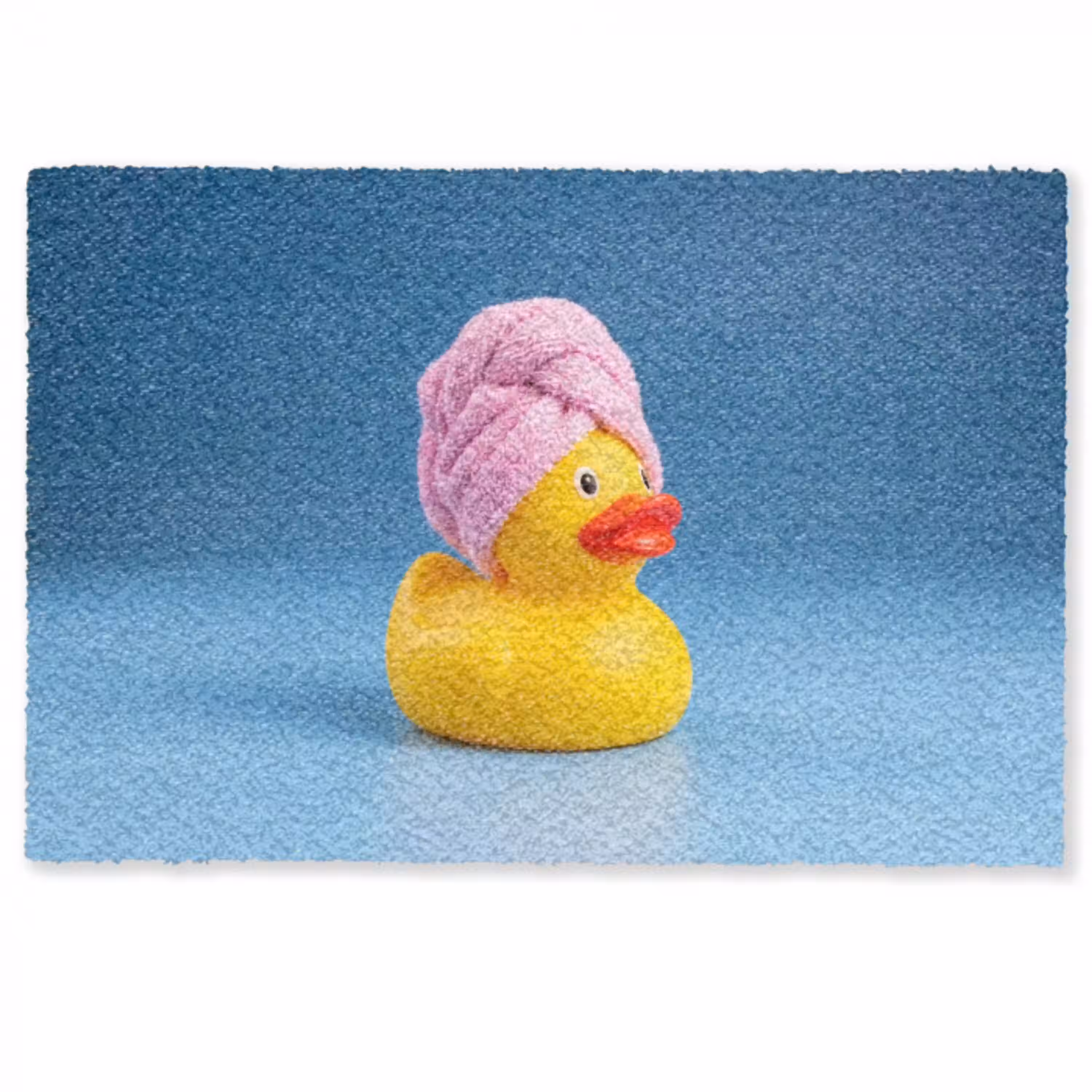 Badeend - Handdoek - Blauw Deurmat klein -zkaufland3d