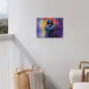 Omarmen - Lichamen - Paars tuinposter los doek klein -sfeer8