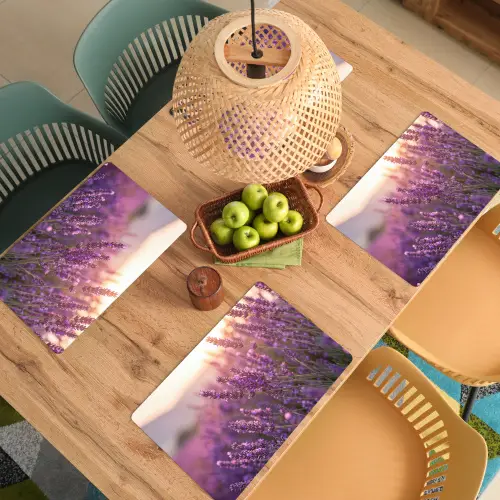 Lavendel - Paars - Zonlicht Placemat vinyl groot -zzsfeer5_Kitchenyeah-website