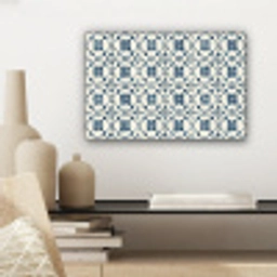 Grafisch - Tegel - Blauw canvas 2cm klein 34 -sfeer6