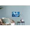 Blauw - Orchidee - Elegeant Muursticker klein -plant