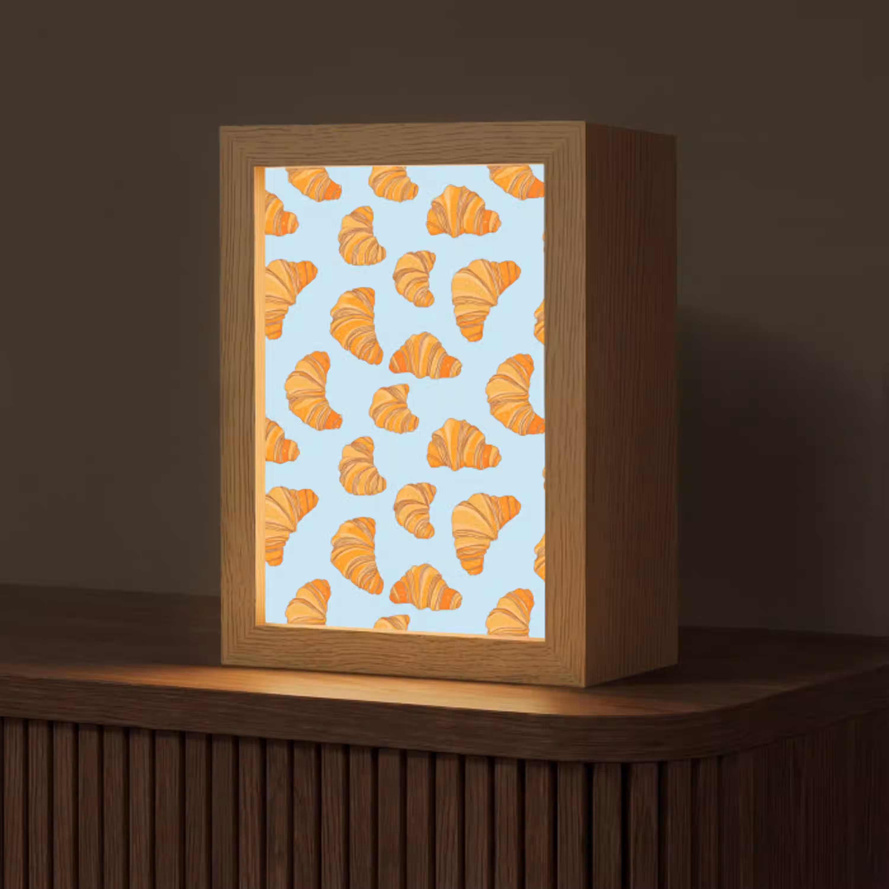 Croissant - Speels - Blauw Light Box met kabel (Tafellamp) klein 925 -z3d_website