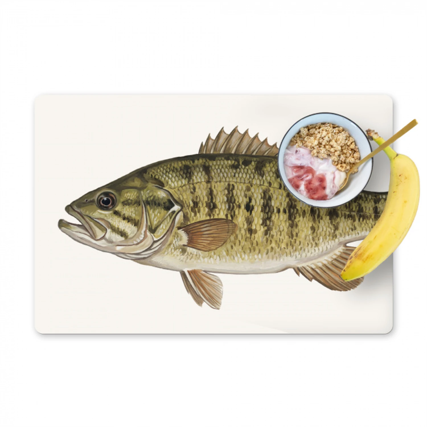 Vissen - Natuur - Vintage Placemat vinyl groot -zzzproduct_Kitchenyeah-website