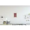 Sushi - Rood - Japandi - Decoratie textielposter latten blank klein -kinderkamer
