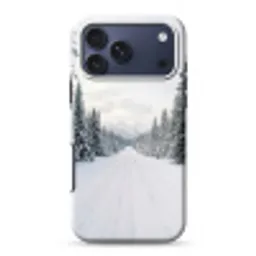 Weg - Sneeuw - Naaldbos - Winter - Avontuurlijk Toughcase MagSafe Apple iPhone 17 Pro Max klein -3d