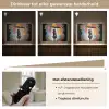 Meisje - Kunst - Paraplu - Graffiti - Kleuren - Muur Light Box met batterij (Wandlamp) middel -USP_dimbaarNL