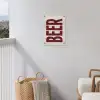Japandi - Beer - Red - Retro tuinposter los doek klein -sfeer8