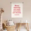 Quote - Sterren - Rood - Memories Wandkleed katoen klein -wsfeer5_kind