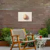Ei - Beige - Ovaal - Egaal Tuinposter op houten frame 2 cm dik klein -sfeer3