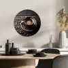 Kop - Koffie - Hout - Bonen KitchenYeah - Keuken - Wandcirkel Forex klein -sfeer2