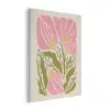 Bloemen - Bladeren - Abstract - Roze PET vilt klein -3d