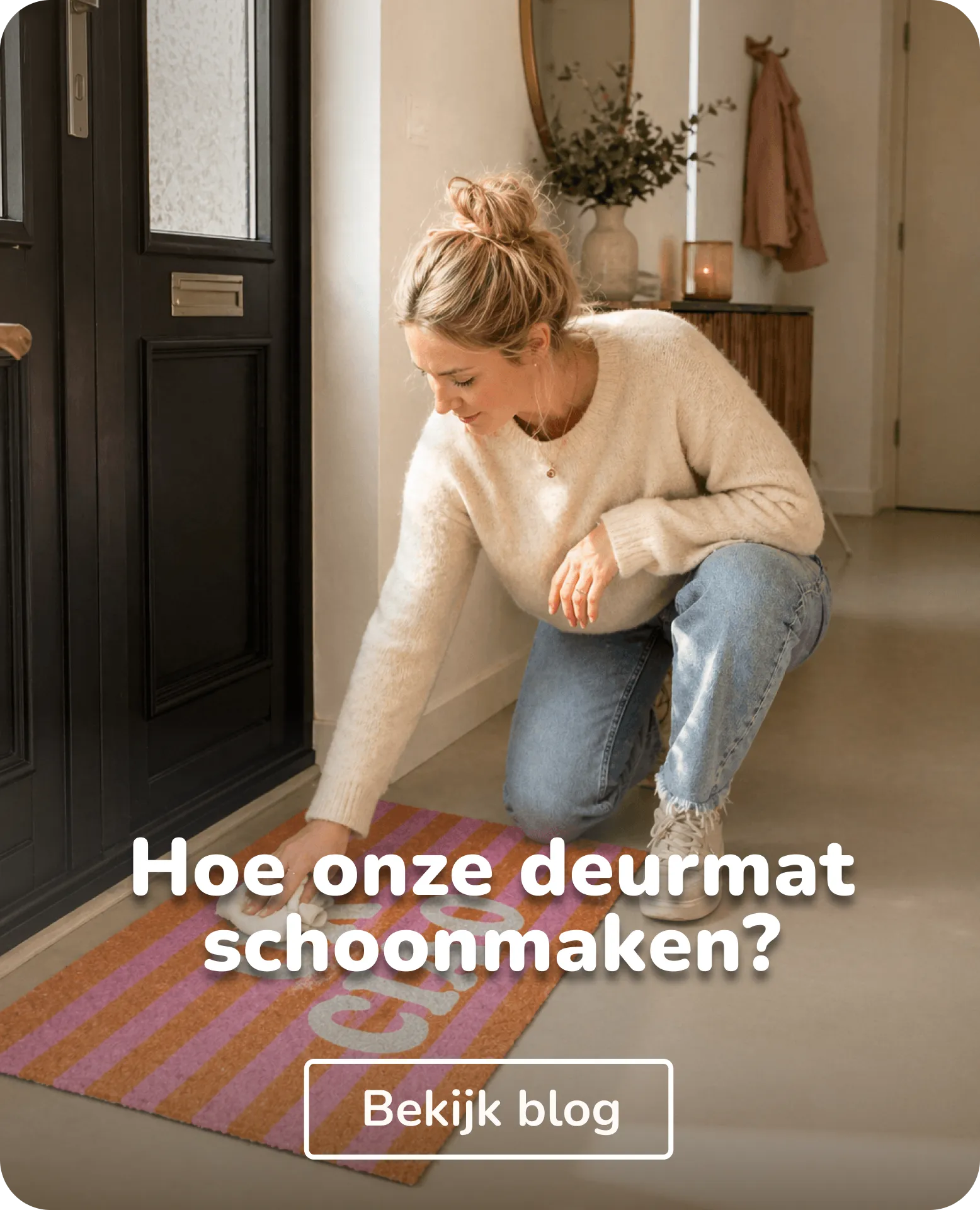 hoe onze deurmat schoonmaken