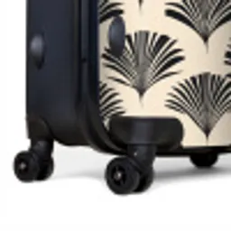 Waaiers - Botanisch - Zwart - Beige NBS - Large koffer - Volwassenen Unisex groot -product2